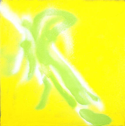 Green and White on Yellow